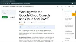 Working with the Google Cloud Console and Cloud Shell|| 