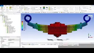 Analysis of leaf spring on ansys workbench