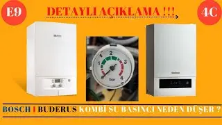 Bosch kombi su basıncı neden düşer? | Bosch kombi arızaları