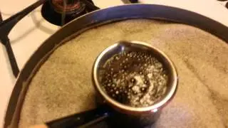 Homemade Turkish Coffee on Sand