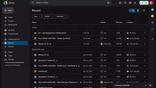 85 - There is finally a dark mode for Google drive (thank god)