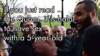 Muhammed Hijab says Quran promotes sex with 5 year old