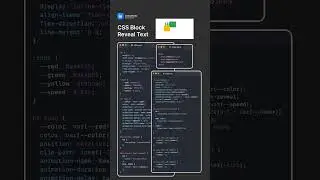 CSS Block Reveal Text #csstricks #htmlcss #coding
