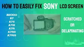 sony camera screen fix