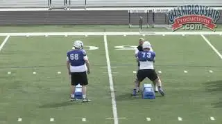 Offensive Line Leverage Drill for Run Blocking!