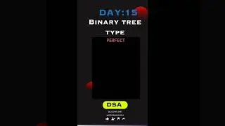 BINARY TREE TYPES 🎯🔥 #coding #binary #dsa