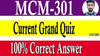 MCM 301 || MCM-301 Cruent Midterm Grand Quiz July 2020 Solved by vickylab