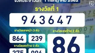 ตรวจหวย ตรวจผลสลากกินแบ่งรัฐบาล งวด 1 กรกฎาคม 2562