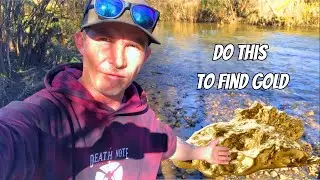 How to Read a Creek! using a Gold Pan on Gravel Bars