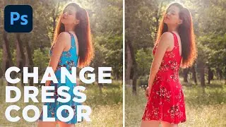 Learn How to Change Dress Color in Photoshop CC with one layer | Photoshop Tutorial