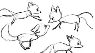 ❤️Animating a little Fox running | Speedpaint