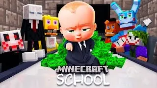 Minecraft School - BOSS BABY MEETS WITH FNAF, HELLO NEIGHBOUR AND MORE!