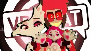 Alastor and Angeldust have a baby! (Hazbin Hotel VRchat)