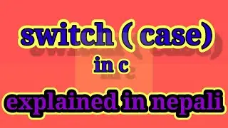 switch statement in c programming | what is switch case ?| switch case syntax ,example