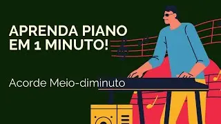 Aprenda Piano em 1 minuto - Acorde Meio diminuto