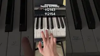 песня happy birthday на пианино для начинающих