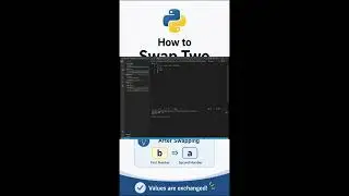 🔄 Swap Two Numbers in Python 🐍 | Easy Python Program for Beginners 💻✨