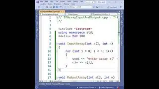 1D Array Input And Output | CPlusPlusProgramming | ThinhPham 