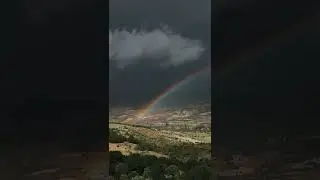 A View of a Beautiful Rainbow on a Deserted Place