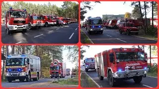 Feuerwehr Großübung Heidebrand 24- Abmarsch der Feuerwehr