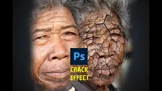 Crack  effect in  face | photoshop tutorial | 2023