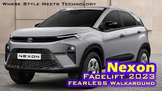 New Tata Nexon Facelift 2023 |#nexon | nexonfacelift | #Walkaround |#nexon2023  on Spicy Safar