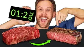 World's Fastest Steak!  Can I Cook a Steak in Less Than 90 Seconds?