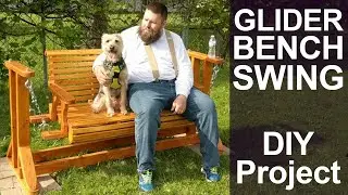 DIY Wood Glider Bench Swing for Garden