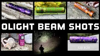 Olight beam shots warrior 3S baton 3 pro warrior 3mini Oclip 2024 halloween flashlights review