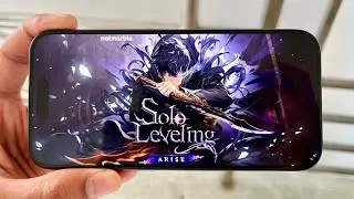 Playing Solo Leveling: Arise on iPhone 15 Pro (60fps + Max Settings)