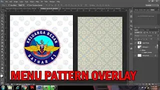 dasar photoshop cara menggunakan menu pattern overlay
