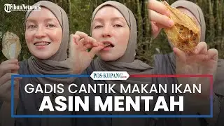 Gadis Cantik Asal Rusia Makan Ikan Asin Mentah