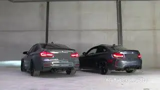BMW M3 vs M2 - M PERFORMANCE Exhaust Rev Battle