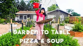 Ep 10: Planting Beans & Easy Award winning Pizza and Soup! 😋 🍕 #cooking