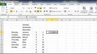 #18 Learn Excel 2010 Series-1 - Using the Fill Handle