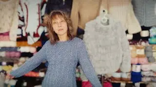 Примеряю вязанную шубку и новую вещь к весне.