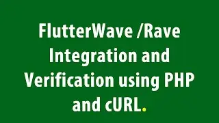 Integrate and verify 