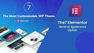 The 7 Elementor Tutorial #2 General Appearance Option