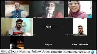 Global Zoom Meeting | Interactive English | Gesto International | English Learning | Spoken English