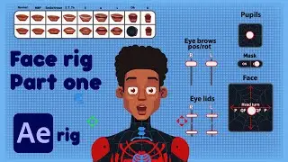 Miles Morales | Spider man | Advance Character rigging tutorial Part 4 | Face rigging | Motion rigs