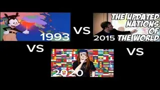 yakko's world: 1993 vs 2015 vs 2020