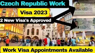 Czech Republic Work Permit 2023,Work Visa Appointments 2023,Czech Republic Work Visa 2023,Jobs IN