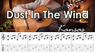 Dust In The Wind / Kansas - Fingerstyle Guitar | TAB