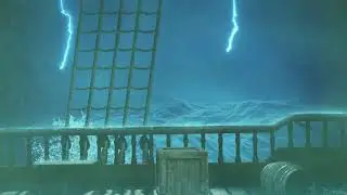 Vliegende Hollander (Flying Dutchman) Projections: Finale (fire on deck)