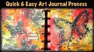 Quick & Easy Art Journal Process for Beginners | Visible Image Stencils & Stamps