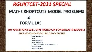 RGUKT CET 2021-22 PAPER Questions Easy Tricks /IIIT ENTRANCE TEST 2021 MATHS SHORTCUTS.