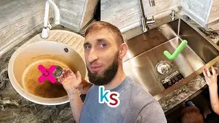 ВЫБРОСИЛ МОЙКУ потому, что не знал... Как выбрать и установить кухонную мойку