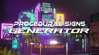 [DIGITAL ASSET] Procedural Sign Generator for Blender