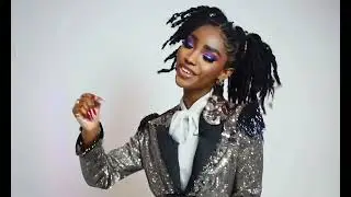 Afro Latina Girl wearing Festive style Tuxedo