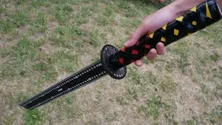 How to make a katana from the metal ruler